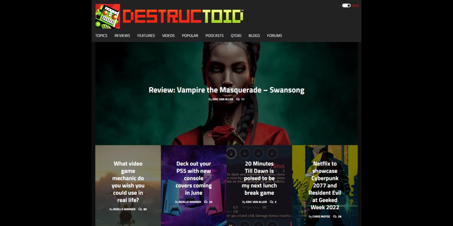 Destructoid Gaming Website